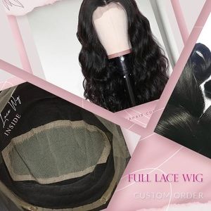 16 inch Full Lace Wig Body Wavy HD Lace Double Drawn
